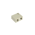 Leviton Surface Housing, 2Port, Ivory, Plastic, Rohs 41089-2IP